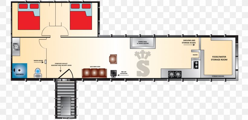 Floor Plan Bunker Room House Storm Cellar, PNG, 1680x814px, Floor Plan, Area, Bedroom, Bomb Shelter, Building Download Free