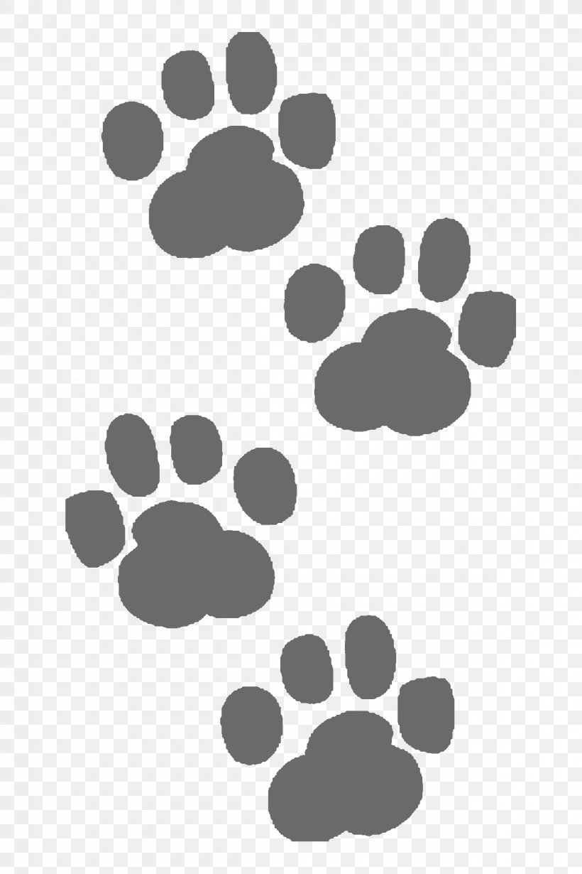 Cat Paw Dog Clip Art, PNG, 1200x1800px, Cat, Animal, Animal Track, Black, Black And White Download Free