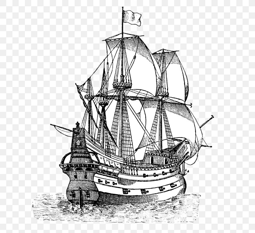 Clip Art Sailing Ship Vector Graphics A Pirate Ship, PNG, 700x750px, Sailing Ship, Baltimore Clipper, Barque, Barquentine, Black And White Download Free