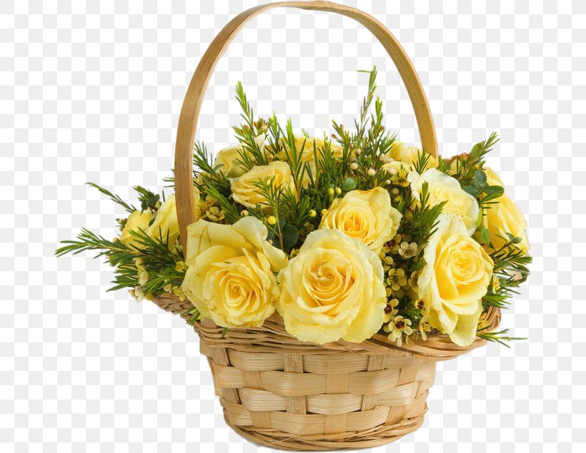 Flower Bouquet Basket Cut Flowers Floristry, PNG, 670x635px, Flower Bouquet, Artificial Flower, Basket, Centrepiece, Cut Flowers Download Free