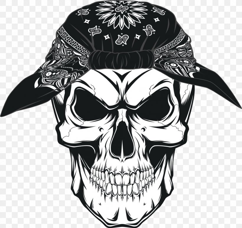 Kerchief Human Skull Symbolism Drawing, PNG, 1000x945px, Kerchief, Black And White, Bone, Drawing, Headgear Download Free