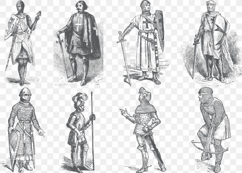 Middle Ages Knights Templar Clip Art, PNG, 2781x1992px, Middle Ages, Arm, Armour, Art, Artwork Download Free
