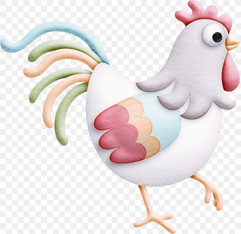 Chicken Bird Rooster Cartoon Animal Figure, PNG, 862x838px, Chicken, Animal Figure, Beak, Bird, Cartoon Download Free