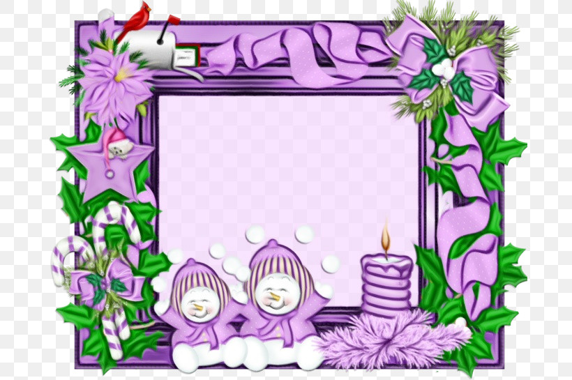 Picture Frame, PNG, 692x545px, Watercolor, Green, Lavender, Lilac, Paint Download Free