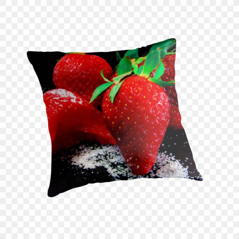 Strawberry Throw Pillows Cushion, PNG, 875x875px, Strawberry, Cushion, Fruit, Pillow, Strawberries Download Free