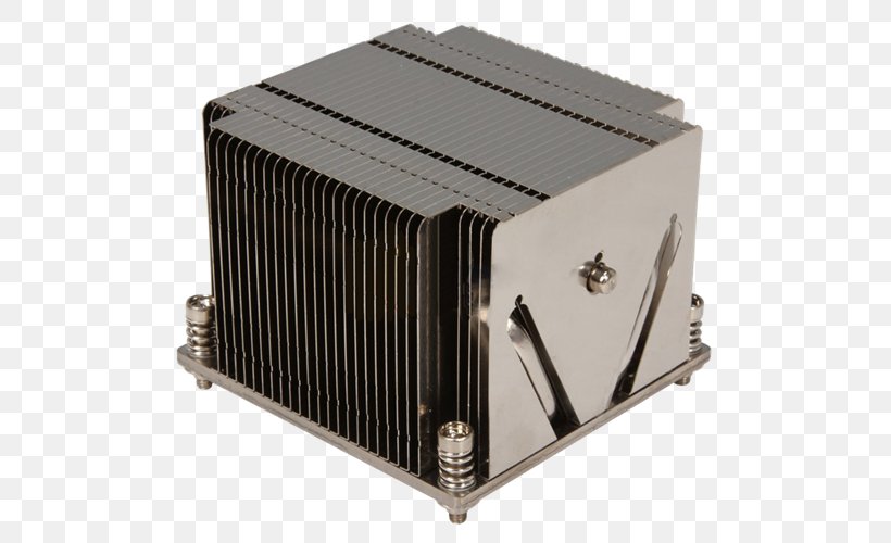 Intel Heat Sink Computer System Cooling Parts Central Processing Unit Super Micro Computer, Inc., PNG, 500x500px, Intel, Central Processing Unit, Computer Servers, Computer System Cooling Parts, Cooler Master Download Free