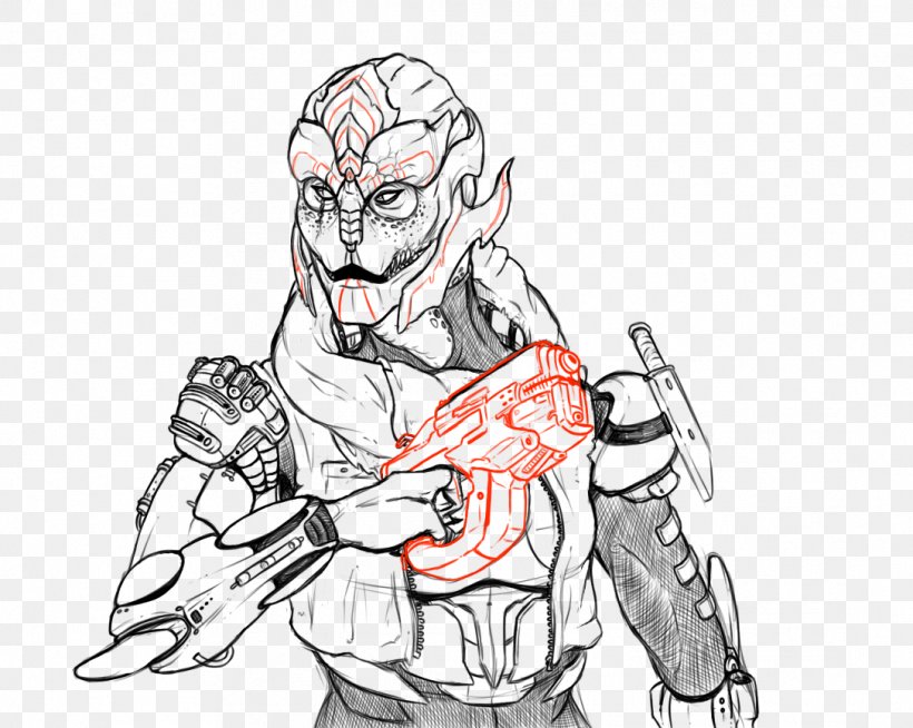 Mass Effect 3 Drawing Fan Art Sketch, PNG, 1087x867px, Watercolor, Cartoon, Flower, Frame, Heart Download Free