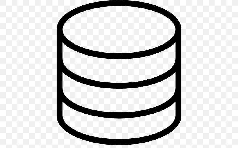 Database Icon, PNG, 512x512px, Database, Black And White, Ico, Iconfinder, Java Download Free