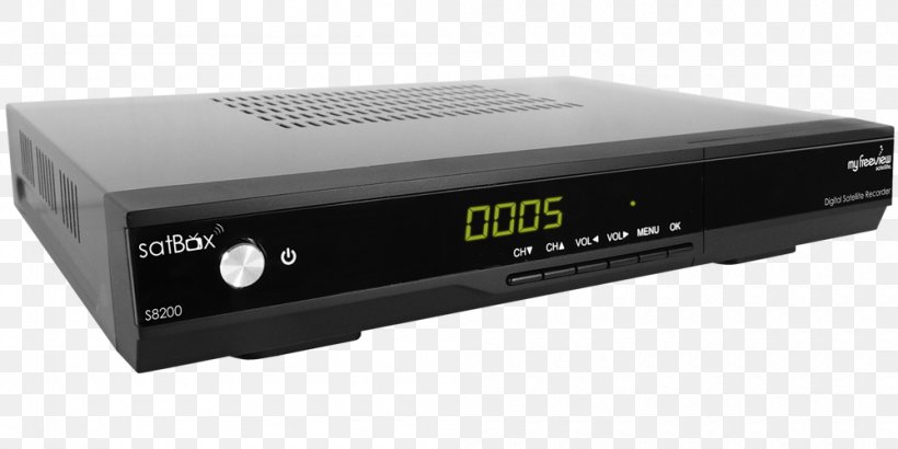 Set-top Box Freeview Digital Television Tuner, PNG, 1000x500px, Settop Box, Audio Receiver, Broadcasting, Cable Converter Box, Digital Television Download Free