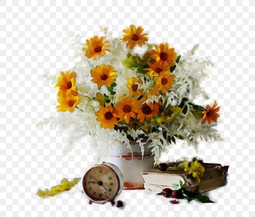 Sunflower, PNG, 663x699px, Watercolor, Bouquet, Calendula, Cut Flowers, Flower Download Free
