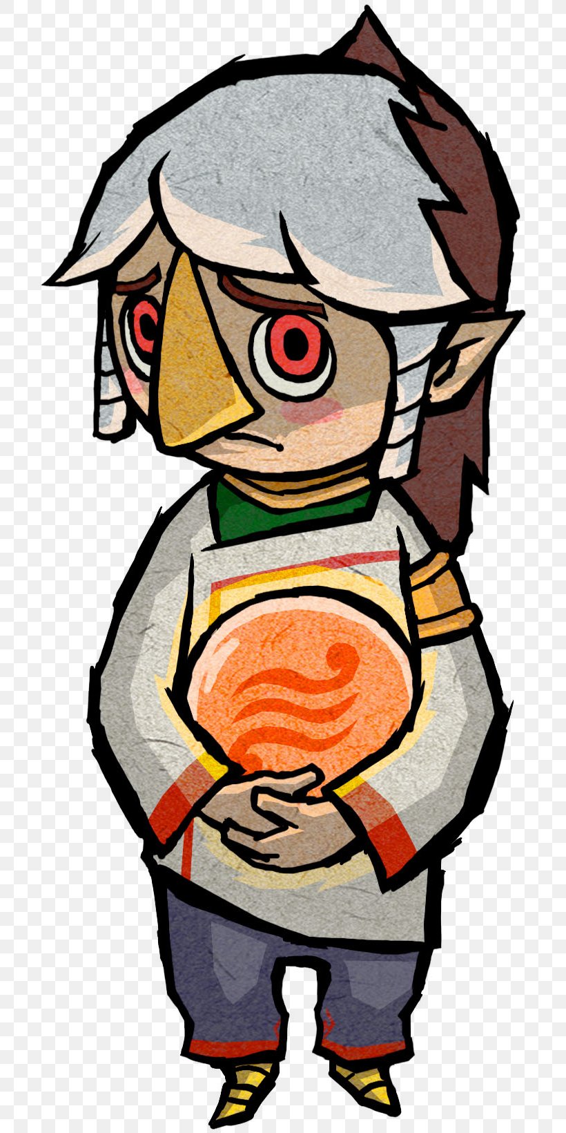 The Legend Of Zelda: The Wind Waker The Legend Of Zelda: Breath Of The Wild Link The Legend Of Zelda: Majora's Mask The Legend Of Zelda: Ocarina Of Time, PNG, 704x1640px, Legend Of Zelda The Wind Waker, Art, Artwork, Beak, Characters Of The Legend Of Zelda Download Free