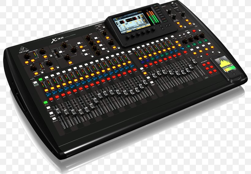 Digital Mixing Console Audio Mixers BEHRINGER X32, PNG, 800x570px, Digital Mixing Console, Audio, Audio Equipment, Audio Mixers, Behringer Download Free