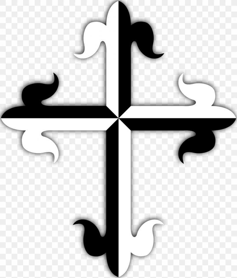 Dominican Order Christian Cross Cross Fleury St Dominic's Priory Church, PNG, 871x1024px, Dominican Order, Black And White, Christian Cross, Coat Of Arms Of Pope Benedict Xvi, Croce Domenicana Download Free