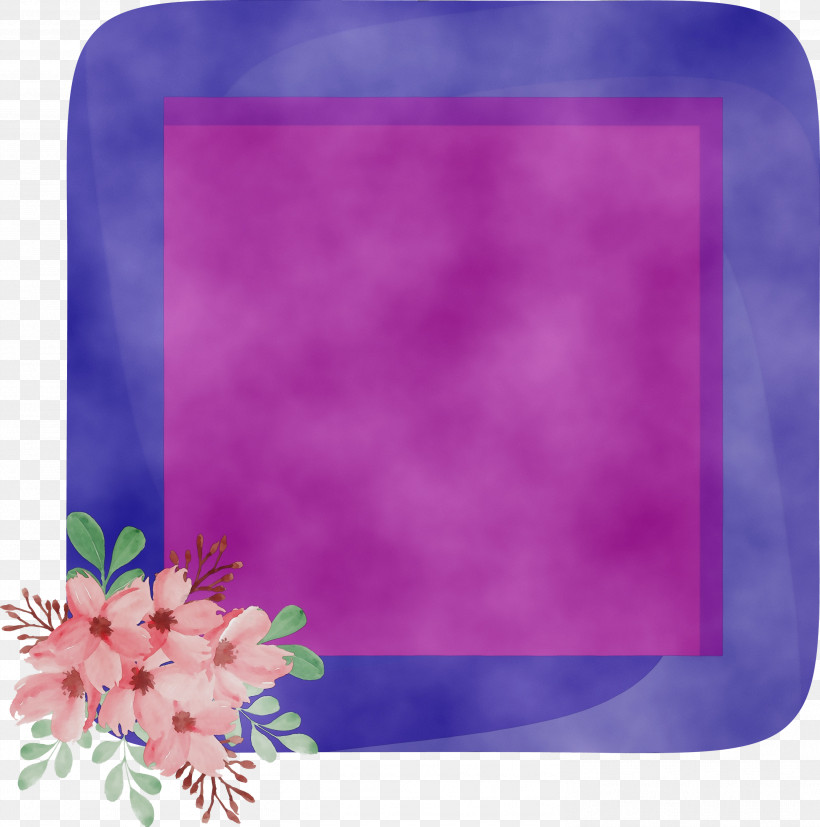 Picture Frame, PNG, 2973x3000px, Flower Photo Frame, Film Frame, Flower Frame, Geometry, Lavender Download Free