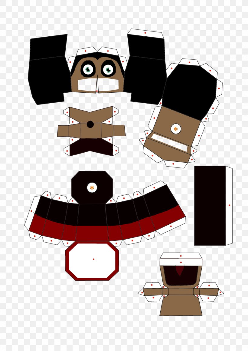 Five Nights At Freddy's Papercraft Template