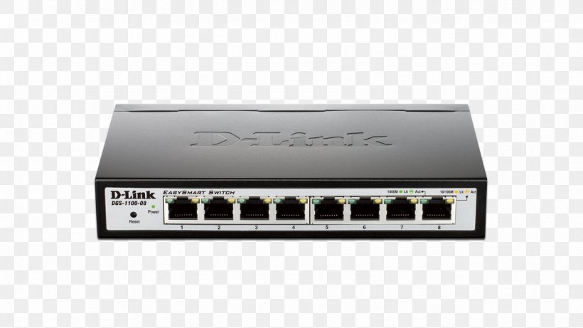 Gigabit Ethernet D-Link DGS-1100-08 Network Switch Energy-Efficient Ethernet, PNG, 1664x936px, Gigabit Ethernet, Computer Network, Dlink, Dlink Dgs110008, Electronic Device Download Free