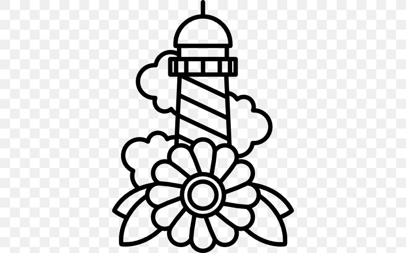 Old School (tattoo), PNG, 512x512px, Tattoo, Black And White, Building, Flower, Line Art Download Free