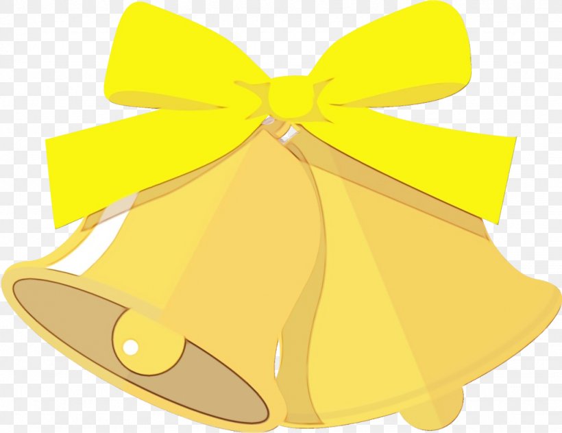 Yellow Ribbon Bell Wheel, PNG, 1026x792px, Watercolor, Bell, Paint, Ribbon, Wet Ink Download Free