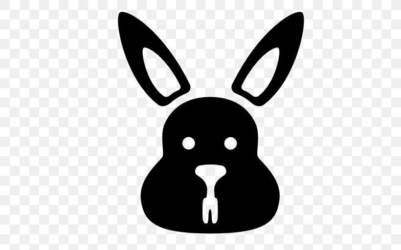Domestic Rabbit European Rabbit Silhouette, PNG, 512x512px, Domestic Rabbit, Animal, Black, Black And White, Dog Like Mammal Download Free