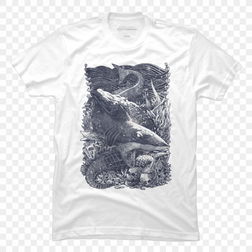 T-shirt Hoodie Sleeve White, PNG, 1800x1800px, Tshirt, Active Shirt, Alligator, Black, Black And White Download Free