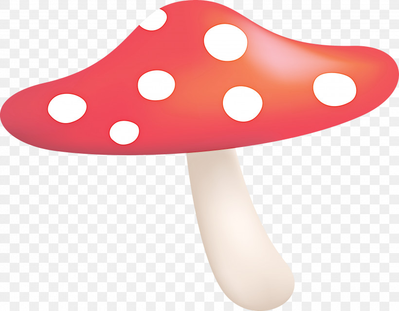 Mushroom, PNG, 3000x2340px, Mushroom, Pink, Polka Dot Download Free