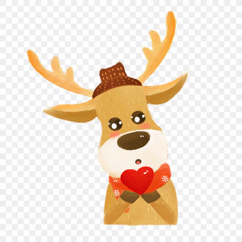 Reindeer Snoopy Cartoon, PNG, 2000x2000px, Reindeer, Animal, Cartoon, Christmas, Deer Download Free