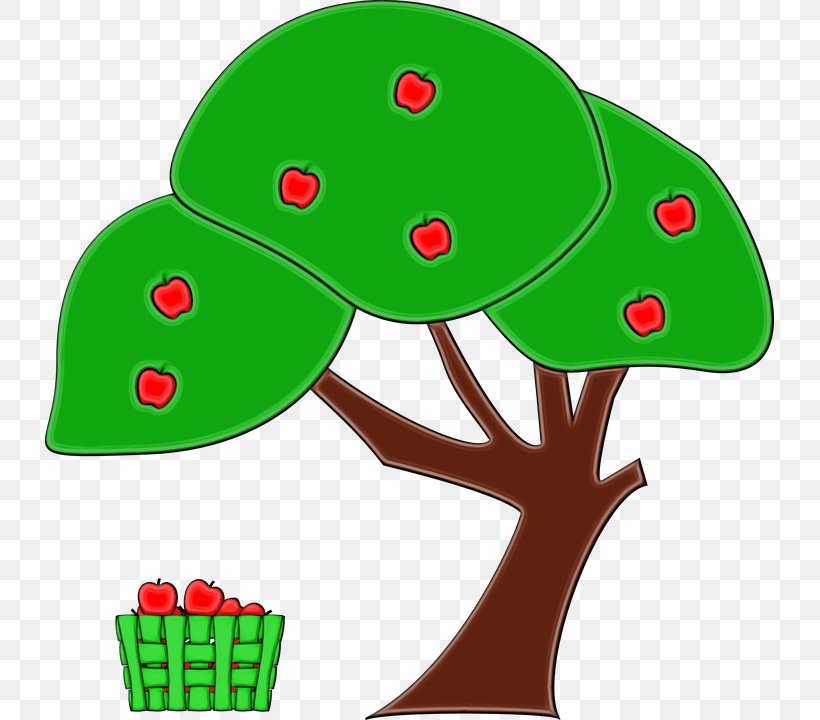 Apple Tree Drawing, PNG, 729x720px, Watercolor, Apple, Cartoon, Drawing, Fruit Download Free