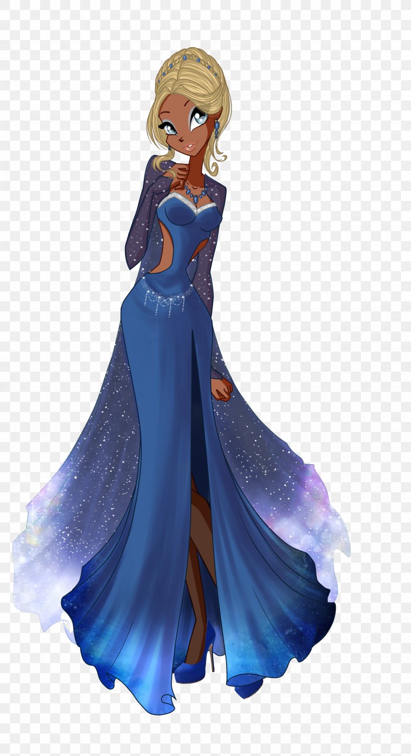 Ball Gown Dress Bloom Costume, PNG, 1500x2754px, Ball Gown, Action Figure, Ball, Bloom, Blue Download Free