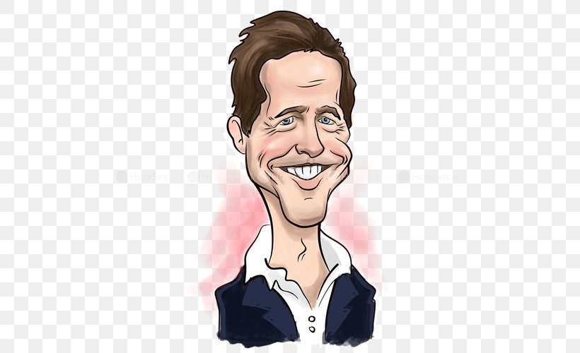 Hugh Grant Actor Drawing Caricature, PNG, 500x500px, Watercolor, Cartoon, Flower, Frame, Heart Download Free