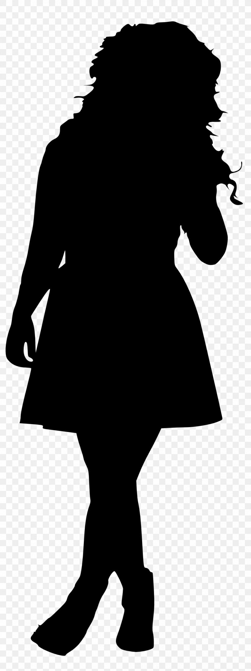 Silhouette Fashion Design Female Woman, PNG, 991x2644px, Silhouette, Art, Black, Black And White, Fashion Download Free