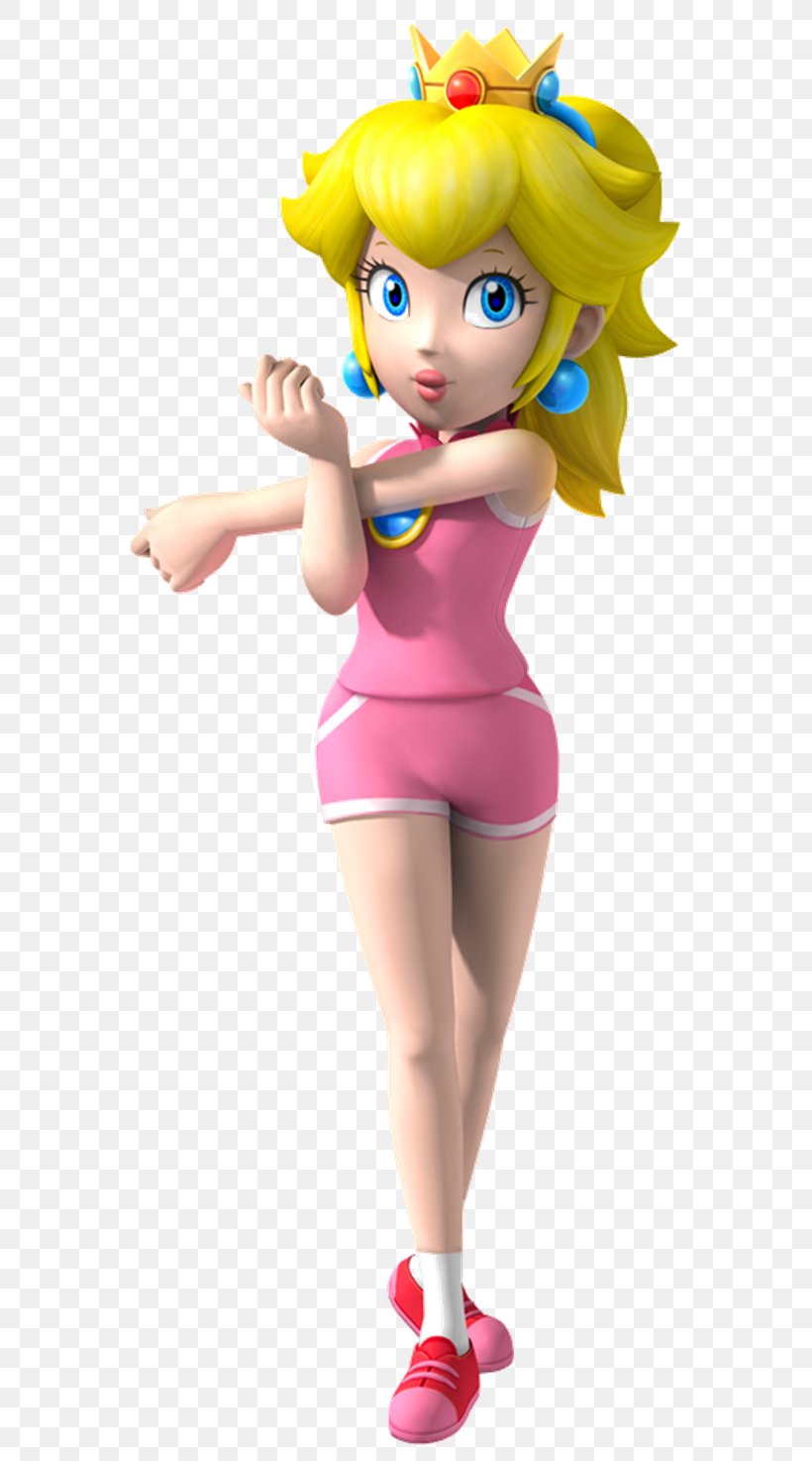 Super Mario Bros. Princess Peach Mario & Sonic At The Olympic Games, PNG, 598x1474px, Super Mario Bros, Action Figure, Brown Hair, Doll, Fictional Character Download Free