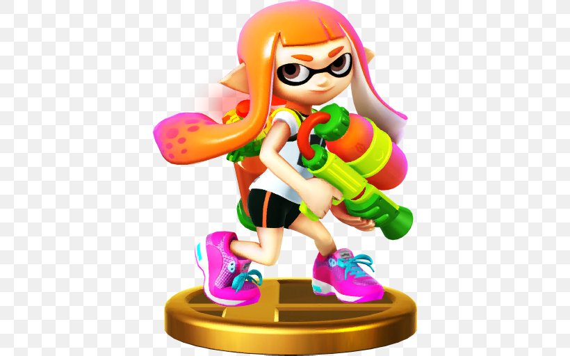 Super Smash Bros. For Nintendo 3DS And Wii U Super Smash Bros. Brawl Splatoon Super Smash Bros. Melee Ryu, PNG, 512x512px, Super Smash Bros Brawl, Action Figure, Fictional Character, Figurine, Mii Download Free