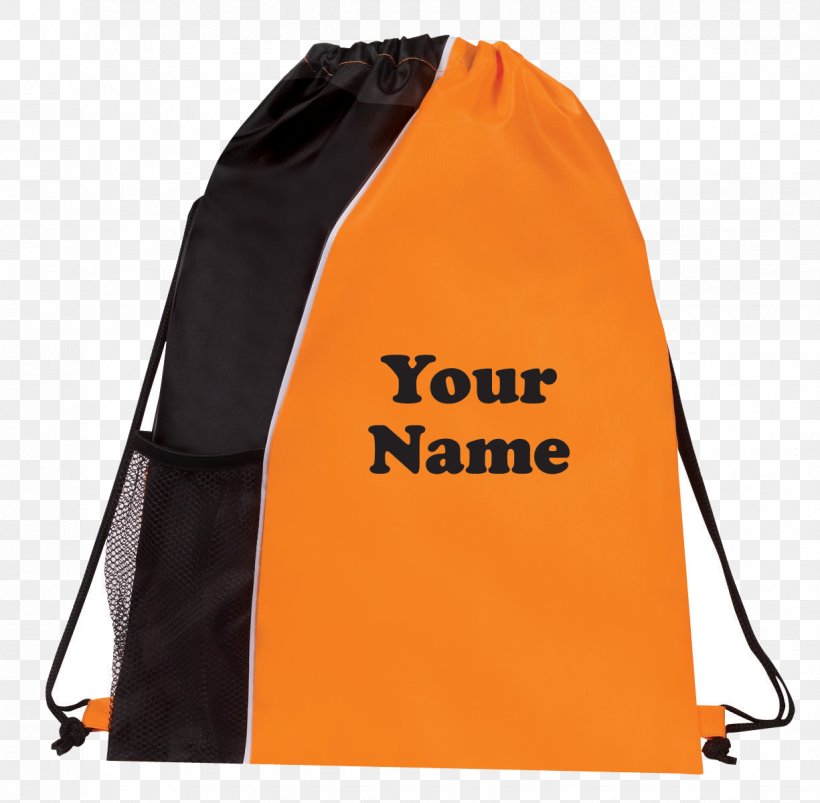 Bag Logo Clicker Drawstring Backpack, PNG, 1225x1200px, Bag, Backpack, Drawstring, Logo, Orange Download Free