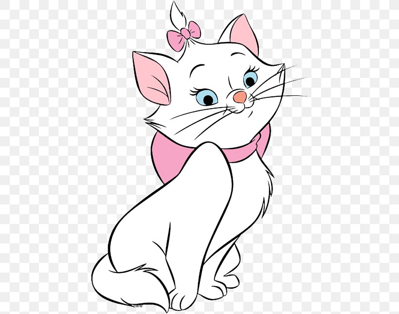 Domestic Short-haired Cat Clip Art Whiskers Marie, PNG, 449x645px, Cat, Aristocats, Art, Carnivore, Cartoon Download Free