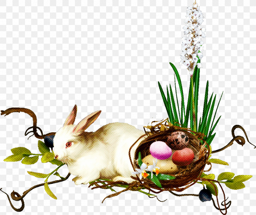 Easter Bunny, PNG, 1024x861px, Grass, Easter, Easter Bunny, Flower, Garnish Download Free