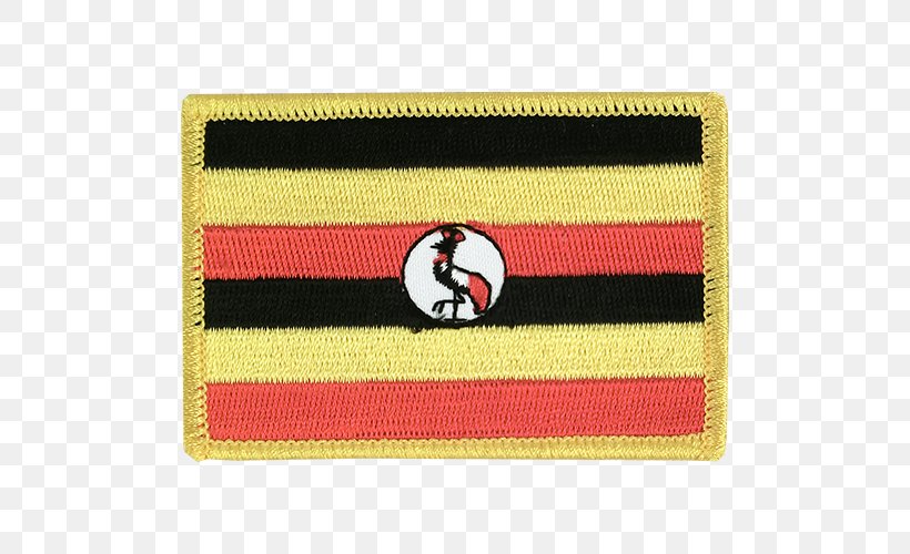 Flag Of Uganda Fahne Flag Patch, PNG, 750x500px, Uganda, Brand, Centimeter, Embroidered Patch, Fahne Download Free