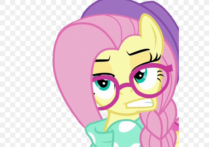 Fluttershy YouTube Rarity Fake It Til You Make It My Little Pony: Friendship Is Magic, PNG, 584x576px, Watercolor, Cartoon, Flower, Frame, Heart Download Free
