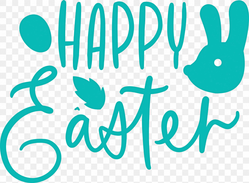 Easter Day Easter Sunday Happy Easter, PNG, 3000x2213px, Easter Day, Aqua, Azure, Calligraphy, Easter Sunday Download Free