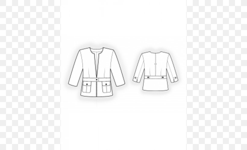 Sewing Earring Jacket Coat Pattern, PNG, 500x500px, Sewing, Black And White, Blazer, Blouse, Brand Download Free