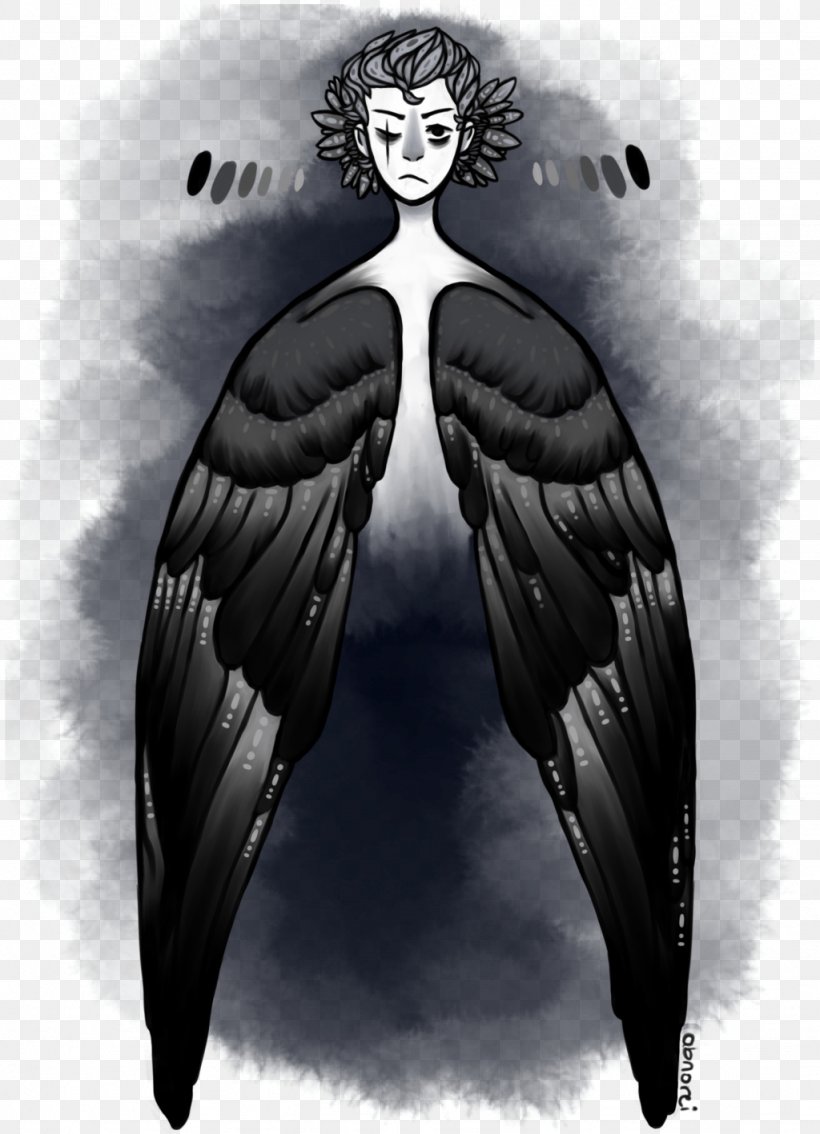 Angel M Legendary Creature, PNG, 1024x1417px, Angel M, Angel, Beak, Bird Of Prey, Black And White Download Free