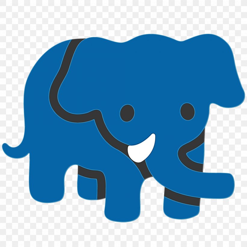 Emoji Sticker, PNG, 2000x2000px, Emoji, African Elephant, Animal Figure, Blob Emoji, Blue Download Free