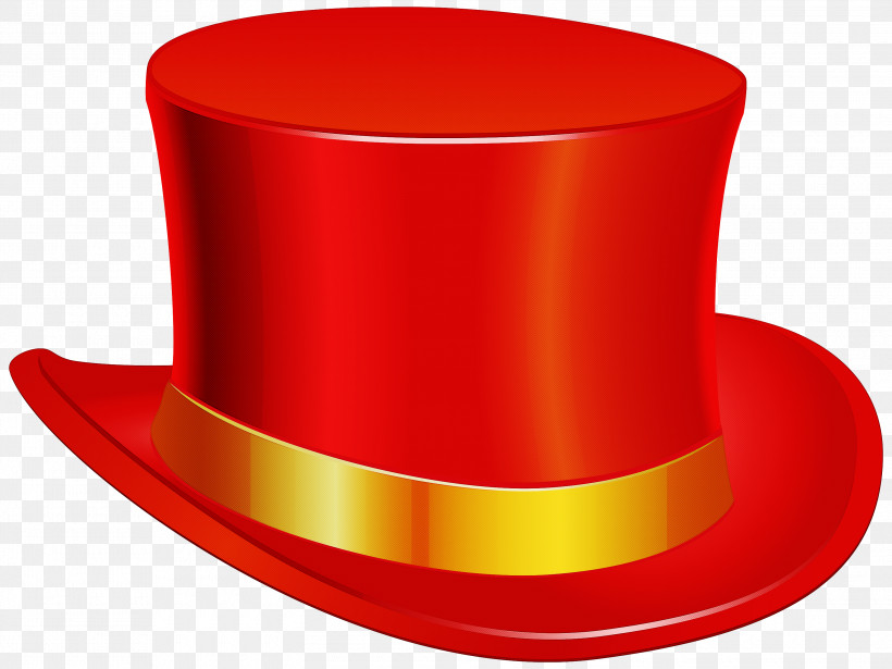 Red Costume Hat Costume Accessory Yellow Cylinder, PNG, 3000x2252px, Red, Costume, Costume Accessory, Costume Hat, Cylinder Download Free