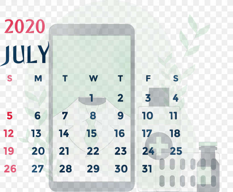 Font Calendar Meter January 2011, PNG, 3000x2468px, 2020 Calendar, July 2020 Printable Calendar, Calendar, January, July 2020 Calendar Download Free