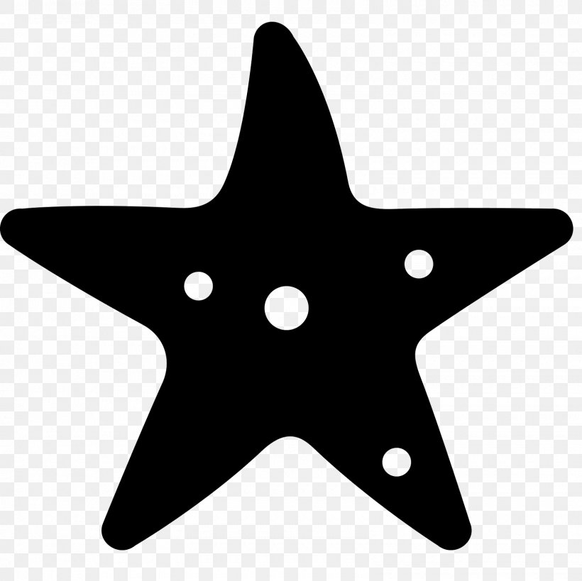 Starfish Icon Design, PNG, 1600x1600px, Starfish, Black And White, Echinoderm, Icon Design, Invertebrate Download Free