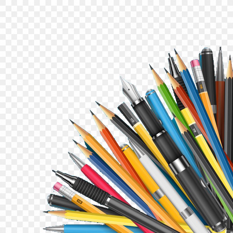 Paper Colored Pencil Stationery, PNG, 1000x1000px, Paper, Ballpoint Pen, Blackboard, Colored Pencil, Drawing Download Free