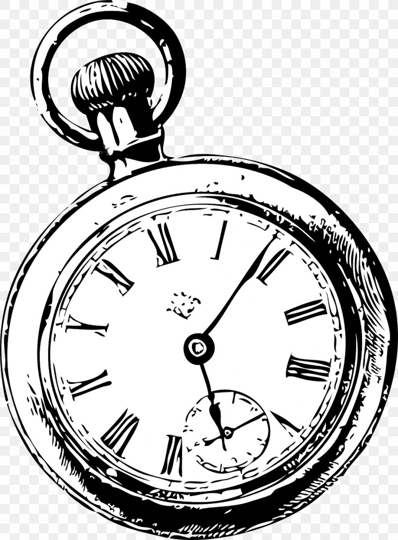 Pocket Watch Drawing Clip Art, PNG, 942x1280px, Pocket Watch, Art, Black And White, Clock, Drawing Download Free