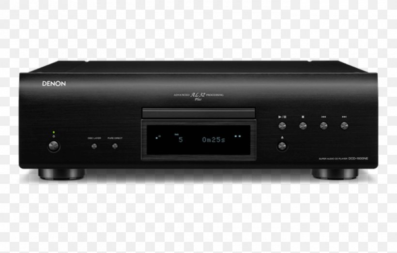Super Audio CD DENON PMA-1600NE HiFi Amplifier CD Player High Fidelity, PNG, 1400x894px, Super Audio Cd, Audio, Audio Equipment, Audio Receiver, Audio Signal Download Free