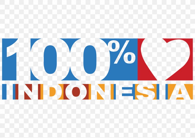 100% Cinta Indonesia Logo Indonesian, PNG, 1600x1136px, Indonesia, Area, Banner, Blue, Brand Download Free