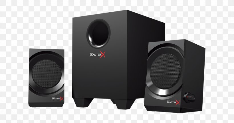 Computer Speakers Creative Sound BlasterX Kratos S3 Creative Labs Loudspeaker, PNG, 1200x630px, Computer Speakers, Audio, Audio Equipment, Car Subwoofer, Computer Speaker Download Free