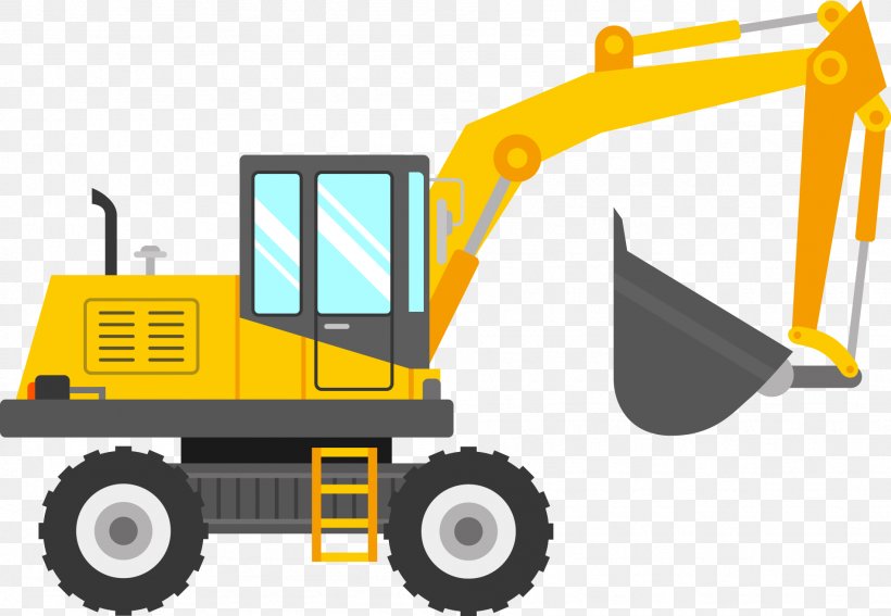Clip Art Excavator JCB Openclipart Backhoe, PNG, 1899x1314px, Excavator, Backhoe, Backhoe Loader, Bulldozer, Construction Download Free